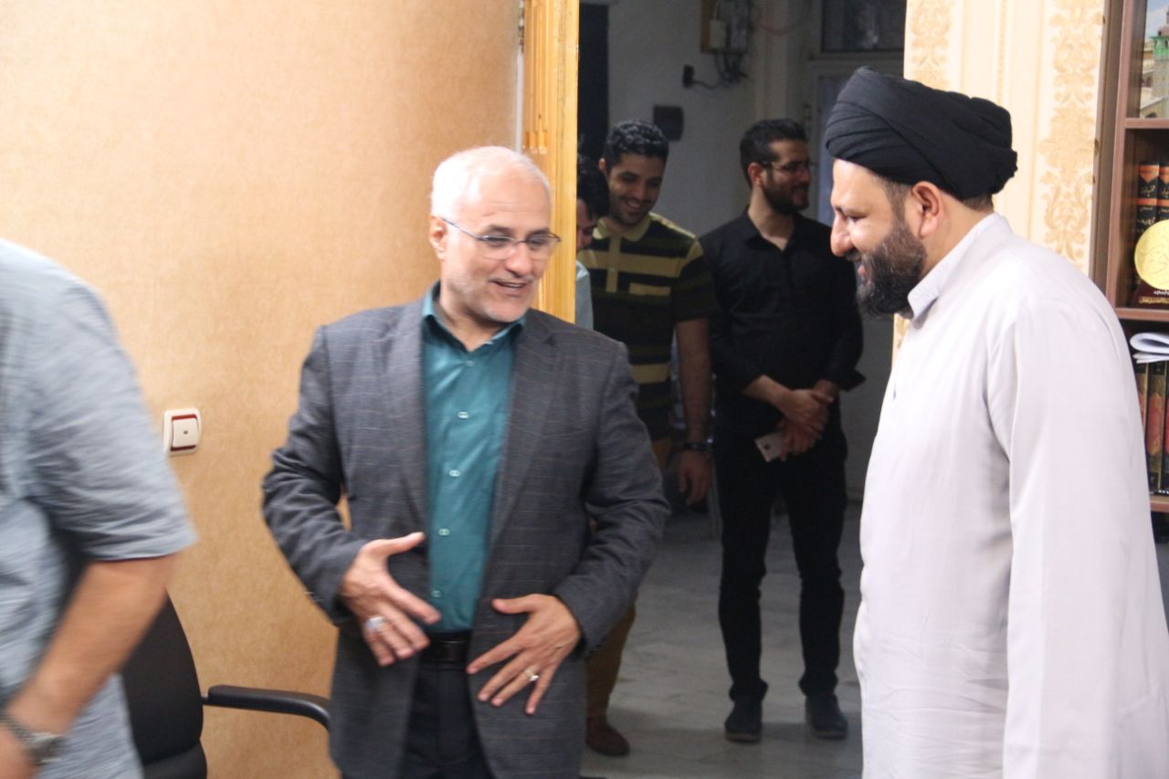دیدار استاد حسن عباسی با امام جمعه لنگرود و سخنرانی در جلسه نخبگان فرهنگی